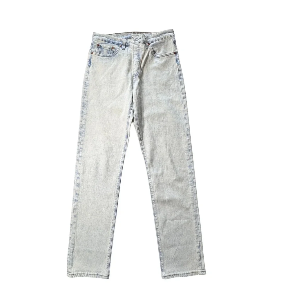 Levi's Premium Straight Leg Jeans Womens 30 Light Acid Wash Excellent Denim